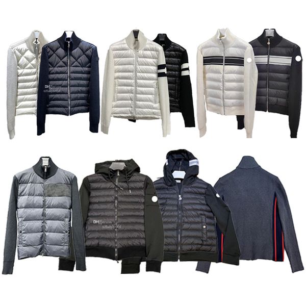knitted panels puffer down winter designer black lightweight spring autumn outerwear coats
knitted panels puffer down winter designer black lightweight spring autumn outerwear coats