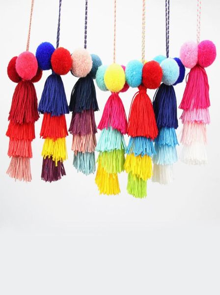 kimter multiple layers tassel pompom key car bag hanging pendant decoration bohemian colorful handmade diy accessories y431z5959248, Silver
kimter multiple layers tassel pompom key car bag hanging pendant decoration bohemian colorful handmade diy accessories y431z5959248, Silver
