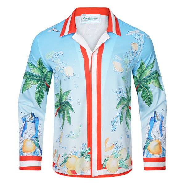 luxury designer men's dress sleeve shirts fashion new casablanca summer casual print shirt men's slim long sleeve shirt 14, White;black
luxury designer men's dress sleeve shirts fashion new casablanca summer casual print shirt men's slim long sleeve shirt 14, White;black