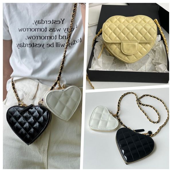 designer womens heart bags classic lambskin quilted flap purse chanele crossbody black shoulder chain box bag luxury real leather wrist hand 
designer womens heart bags classic lambskin quilted flap purse chanele crossbody black shoulder chain box bag luxury real leather wrist hand