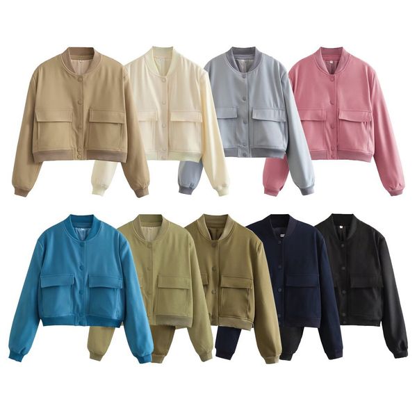 2023s Large pocket jacket Women stand collar coat Loose comfortable jacket office shirt womens designer clothing, Pink
2023s Large pocket jacket Women stand collar coat Loose comfortable jacket office shirt womens designer clothing, Pink