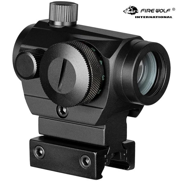 fire wolf 1x22 hunting tactical airsoft pistol red dot sight holographic reflex optical sight spotting scope for rifle hunting