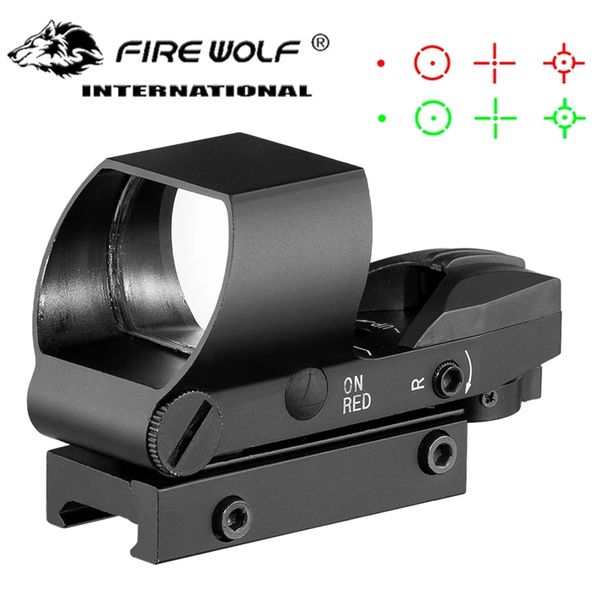 fire wolf 20mm rail red dot scope optics tactical red green 4 reticle dot reflex optics sight scope holograph for hunting
fire wolf 20mm rail red dot scope optics tactical red green 4 reticle dot reflex optics sight scope holograph for hunting