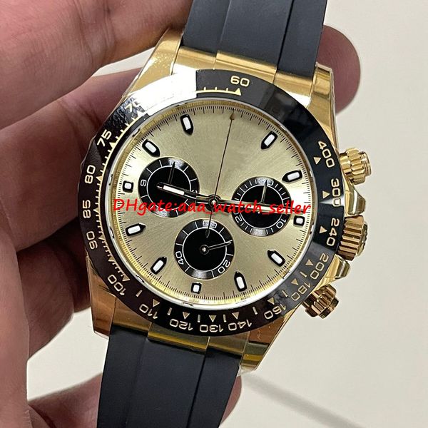 better factory 40mm luxury mens watches 116518 126518 ceramic bezel 4130 movement working chronograph 12.2mm thickness rubber strap men', Slivery;brown
better factory 40mm luxury mens watches 116518 126518 ceramic bezel 4130 movement working chronograph 12.2mm thickness rubber strap men', Slivery;brown