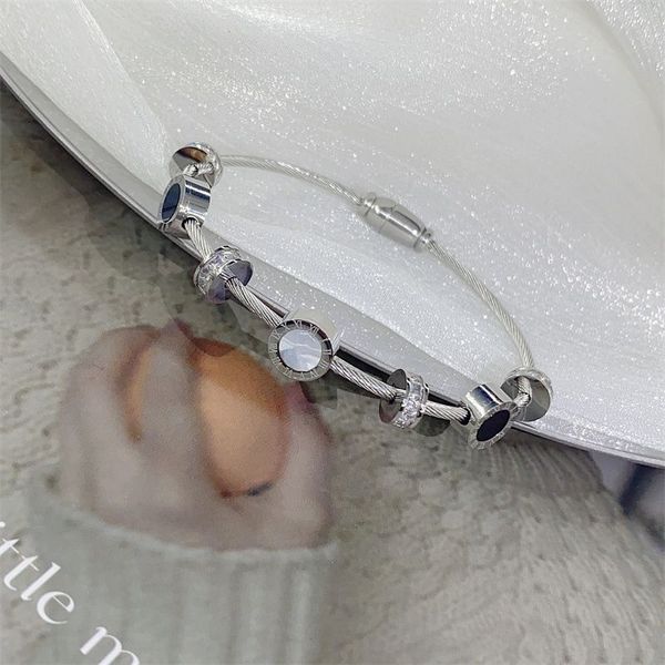 fashion designer bracelet silver stainless steel shackle roman bracelet jewelry rose gold bangles bracelets for women, Black
fashion designer bracelet silver stainless steel shackle roman bracelet jewelry rose gold bangles bracelets for women, Black