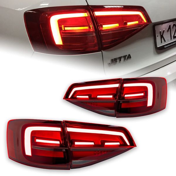 car tail lights for vw jetta taillights 20 15-20 18 jetta mk6 led tail lamp led drl dynami signal brake reverse taillight