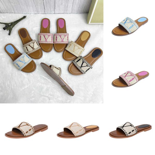2023 women summer embroidery letter famous slippers monograms outdoor banquet slide shoes pp straw summer leather sandals flat heel mule loa, Black
2023 women summer embroidery letter famous slippers monograms outdoor banquet slide shoes pp straw summer leather sandals flat heel mule loa, Black
