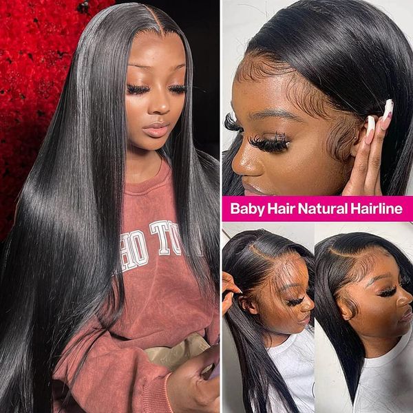 brazilian straight lace front wig human hair 360 lace frontal wigs 13x4 lace front human hair wig preplucked wigs for women, Black;brown
brazilian straight lace front wig human hair 360 lace frontal wigs 13x4 lace front human hair wig preplucked wigs for women, Black;brown