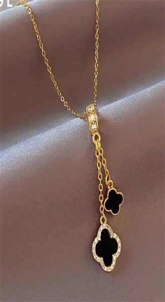 light luxury fourleaf clover pendant necklaces female elegant atmosphere design pendant titanium steel necklace fashion jewelry g2474513, Silver
light luxury fourleaf clover pendant necklaces female elegant atmosphere design pendant titanium steel necklace fashion jewelry g2474513, Silver