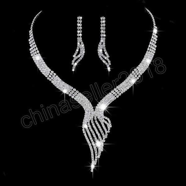 shiny elegant femme rhinestone wedding jewelry sets bridal women long tassel necklace earrings jewellery set accessories gift, Slivery;golden
shiny elegant femme rhinestone wedding jewelry sets bridal women long tassel necklace earrings jewellery set accessories gift, Slivery;golden