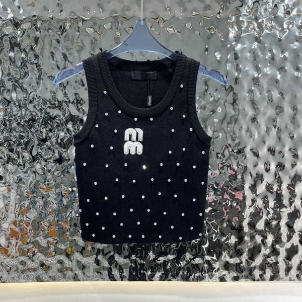 miu american womens clothing letter embroidery vest designer tank luxury diamond sleeveless t shirt fashion brand beads pullover top, White
miu american womens clothing letter embroidery vest designer tank luxury diamond sleeveless t shirt fashion brand beads pullover top, White