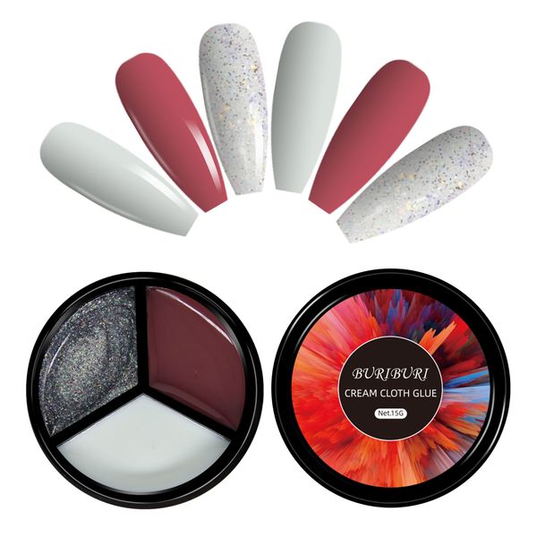 buriburi solid gel nail polish palette, soak led nail art white pink pudding gel 3 colors (29#), Red;pink
buriburi solid gel nail polish palette, soak led nail art white pink pudding gel 3 colors (29#), Red;pink