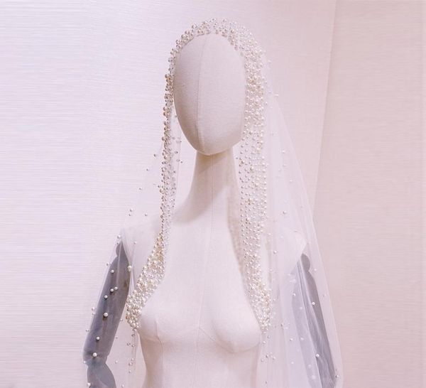 3 meters ivory wedding veil long pearls beaded velos de novia largos korean style bridal veils bridal hair accessories2645959, Black
3 meters ivory wedding veil long pearls beaded velos de novia largos korean style bridal veils bridal hair accessories2645959, Black