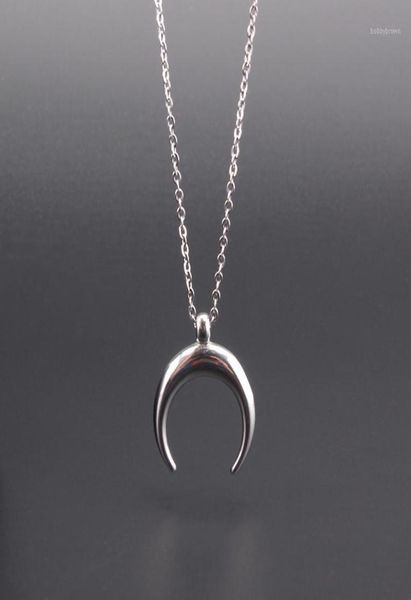 ox horn necklace stainless steel half moon charm pendant women fashion jewelry gift female mujer colar 2021 new14052073, Silver
ox horn necklace stainless steel half moon charm pendant women fashion jewelry gift female mujer colar 2021 new14052073, Silver