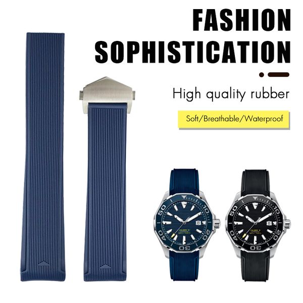22mm 20mm new rubber waterproof watch bands compatible with tag heuer aquaracer 300 way201b 43mm 41mm dial calibre 5 blue black silicone str, Black;brown
22mm 20mm new rubber waterproof watch bands compatible with tag heuer aquaracer 300 way201b 43mm 41mm dial calibre 5 blue black silicone str, Black;brown