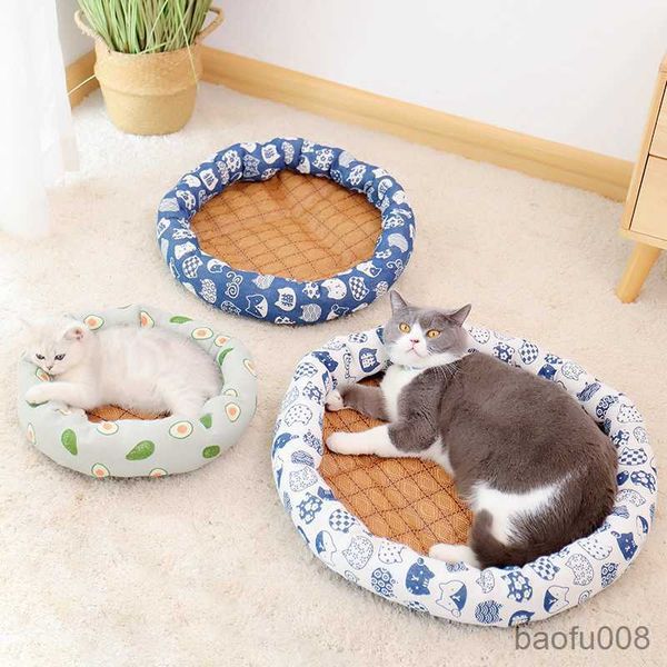 cat carriers houses round summer cat beds mat durable easy to clean comfortable kitten small for pet furniture cat pet 38/48/60cm r230608
cat carriers houses round summer cat beds mat durable easy to clean comfortable kitten small for pet furniture cat pet 38/48/60cm r230608