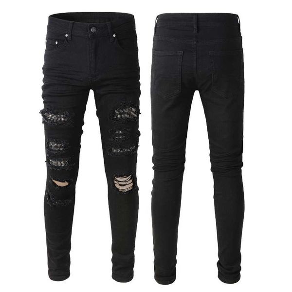 23ss designer jeans mens jeanpants distressed ripped skinny men jean slim motorcycle moto biker causal mans vintage denim pants 31, Blue
23ss designer jeans mens jeanpants distressed ripped skinny men jean slim motorcycle moto biker causal mans vintage denim pants 31, Blue