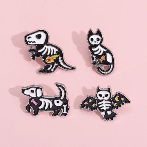 20pcs/lot halloween series animal brooches alloy paint badge personality cat dog bat dinasor shaped lapel pins fashion bag accessories, Gray
20pcs/lot halloween series animal brooches alloy paint badge personality cat dog bat dinasor shaped lapel pins fashion bag accessories, Gray