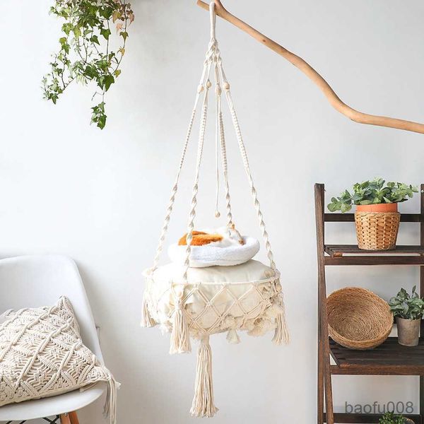 cat carriers houses 2023 large cat hammock hanging swing cat bed basket home pet cat cat's house bed gift r230608
cat carriers houses 2023 large cat hammock hanging swing cat bed basket home pet cat cat's house bed gift r230608