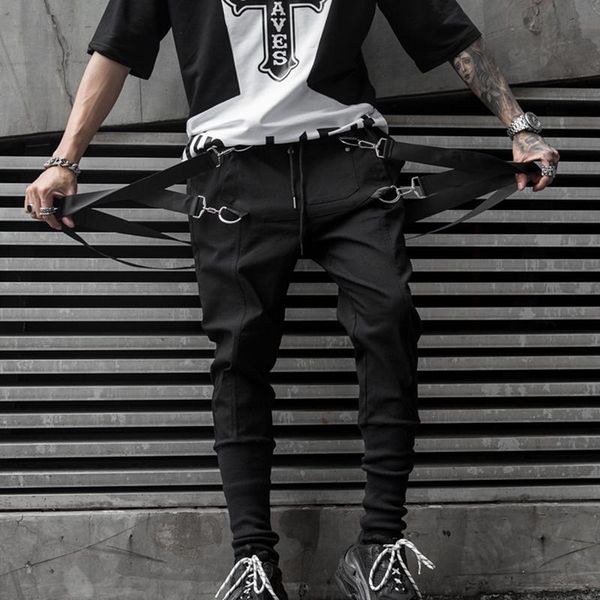 pants stylish side pockets men's jogger trousers autumn hip hop harem pants fashionable ribbons male sweatpants streetwear pencil, Black
pants stylish side pockets men's jogger trousers autumn hip hop harem pants fashionable ribbons male sweatpants streetwear pencil, Black
