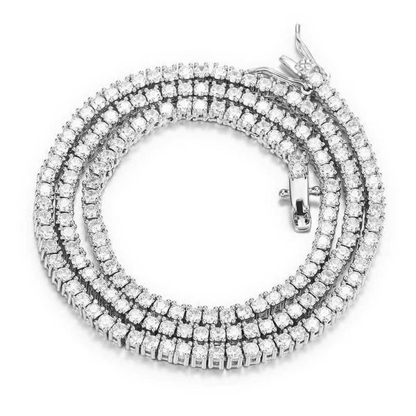 drop shipping iced out 2.5mm white gold plated zircon diamond clustered tennis chain necklace, Silver
drop shipping iced out 2.5mm white gold plated zircon diamond clustered tennis chain necklace, Silver