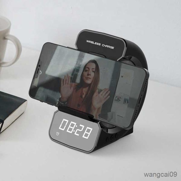 Image of Portable Speakers IN Wireless Wireless Speaker with Alarm Clock Fast Charge Wireless Speaker R230608