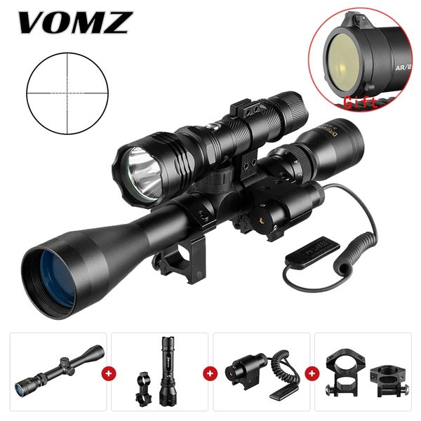 vomz 3-9x40 hunting airsoft rifle scope tactical flashlight optical sight red dot laser suit spotting scope for rifle hunting
vomz 3-9x40 hunting airsoft rifle scope tactical flashlight optical sight red dot laser suit spotting scope for rifle hunting