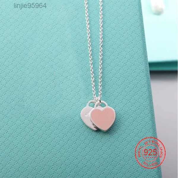 s925 original pop exclusive blue pink red double heart pendant ladies fashion necklace jewelry h0918 1m32i{category}, Silver
s925 original pop exclusive blue pink red double heart pendant ladies fashion necklace jewelry h0918 1m32i{category}, Silver
