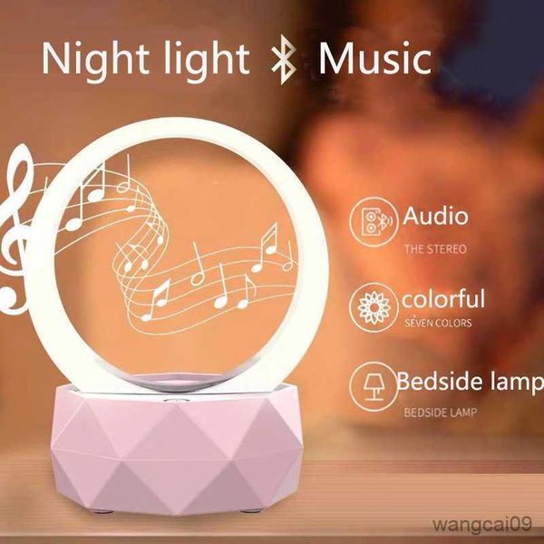 Image of Portable Speakers Bluetooth Speaker Vibrato Creative Home Smart Wireless Colorful Gift Bluetooth Speaker Pink White Blue R230608