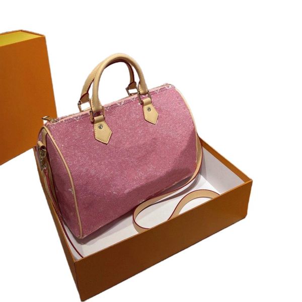 m81213 luxury shoulder bag nan0 speedy pink denim purse boston totes designer pillow handbags women crossbody messenger bags classic design
m81213 luxury shoulder bag nan0 speedy pink denim purse boston totes designer pillow handbags women crossbody messenger bags classic design