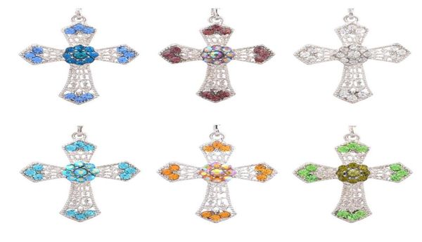 pretty cross pendant beautifully necklace for women sweater chain necklace silver color rhinestone crystal necklace2529933 
pretty cross pendant beautifully necklace for women sweater chain necklace silver color rhinestone crystal necklace2529933