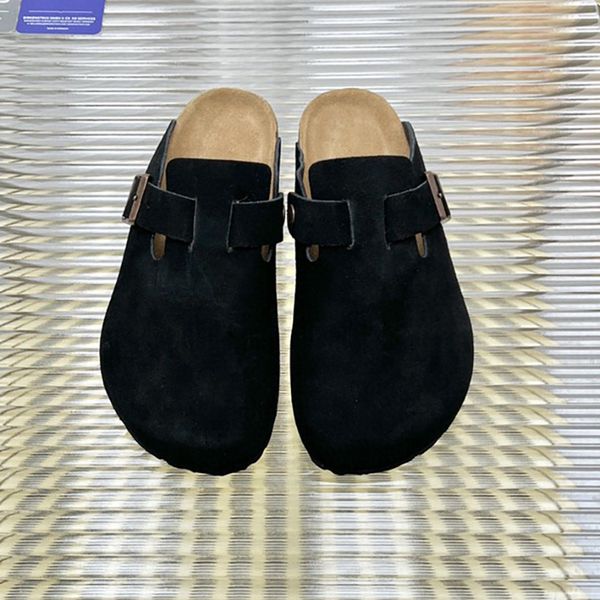 2023 summer new sandals with frosted leather comfortable thick bottom flat bottom baotou half slippers womens shoes fashion versatile b k ca, Black
2023 summer new sandals with frosted leather comfortable thick bottom flat bottom baotou half slippers womens shoes fashion versatile b k ca, Black
