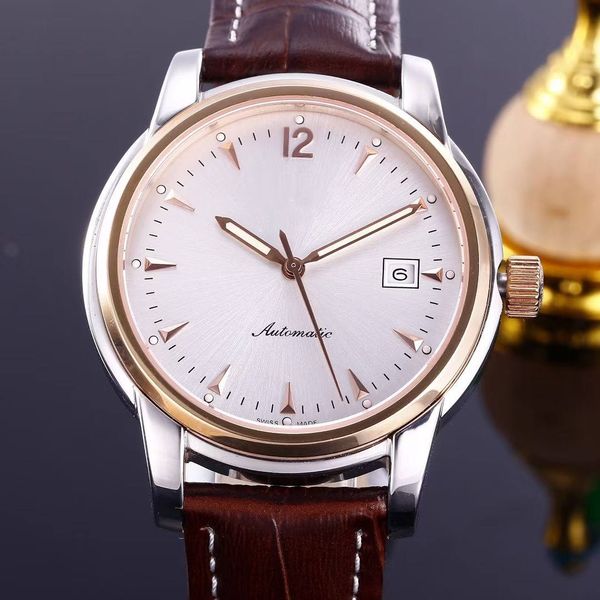 watches mens automatic mechanical business watches waterproof 40mm watch, Slivery;brown
watches mens automatic mechanical business watches waterproof 40mm watch, Slivery;brown