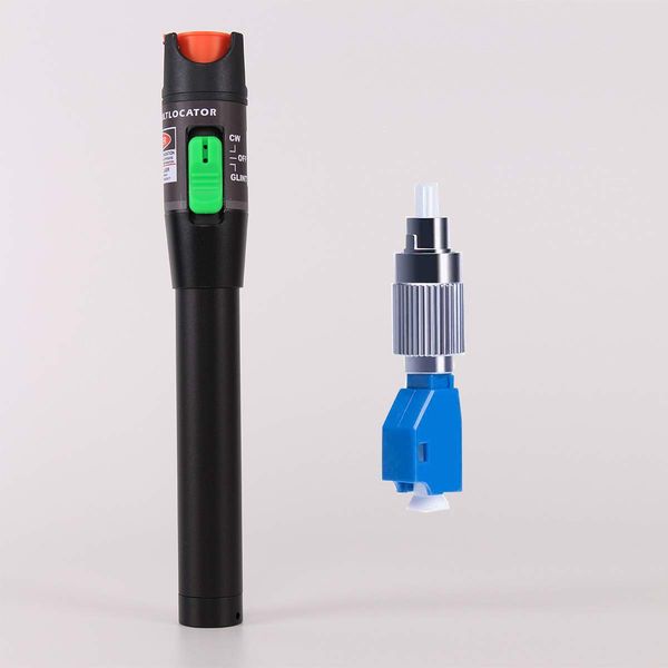 visual fault locator 30mw 30km, vfl tester kit include single mode 9/125um fc male to lc female adapter, red light pen for fiber network cab
visual fault locator 30mw 30km, vfl tester kit include single mode 9/125um fc male to lc female adapter, red light pen for fiber network cab