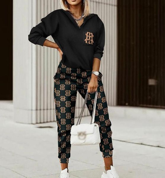 women's set 2023 autumn new letter printing fashion women's set hooded sweater women's two piece set, White
women's set 2023 autumn new letter printing fashion women's set hooded sweater women's two piece set, White