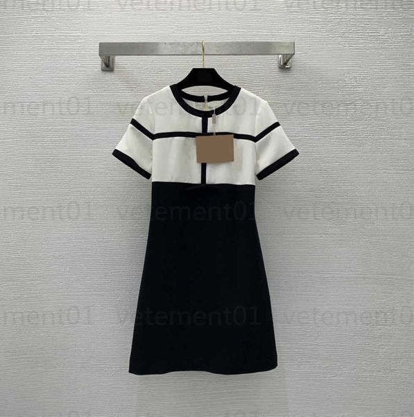designer dress high-end custom bow color blocking design slim and thin a line dress girls hanging-out round neck short-sleeved women beach d, Black;gray
designer dress high-end custom bow color blocking design slim and thin a line dress girls hanging-out round neck short-sleeved women beach d, Black;gray