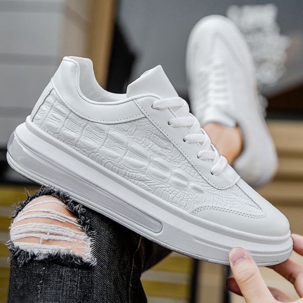 2022 autumn new white shoes for men casual korean men's fashion flat lace up sneakers male comfortable sport vulcanized shoes, Black
2022 autumn new white shoes for men casual korean men's fashion flat lace up sneakers male comfortable sport vulcanized shoes, Black