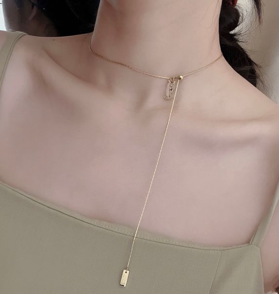 never fading 18k gold plated luxury brand designer pendants necklaces stainless steel letter choker pendant necklace adjustable chain jewelr, Silver
never fading 18k gold plated luxury brand designer pendants necklaces stainless steel letter choker pendant necklace adjustable chain jewelr, Silver