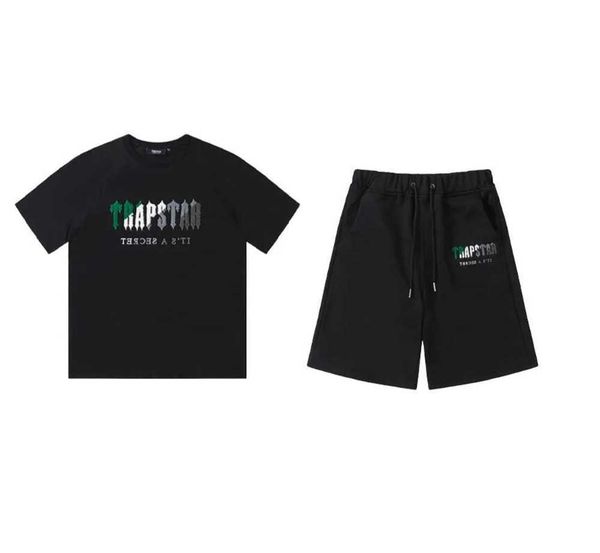 men's trapstar designer embroidered letters luxury black and white gray rainbow summer sports fashion cotton with short sleeves all-mat, White;black
men's trapstar designer embroidered letters luxury black and white gray rainbow summer sports fashion cotton with short sleeves all-mat, White;black