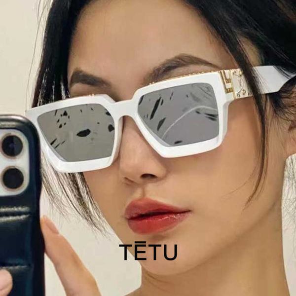 96006 male millionaire net red ins fashion square candy colored sunglasses, White;black
96006 male millionaire net red ins fashion square candy colored sunglasses, White;black