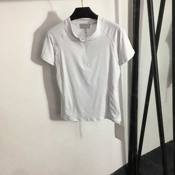 23ss tee womens t-shirt womens designer clothing round neck pure cotton rubber logo half zip standing collar short sleeve blazer womens clot, White
23ss tee womens t-shirt womens designer clothing round neck pure cotton rubber logo half zip standing collar short sleeve blazer womens clot, White
