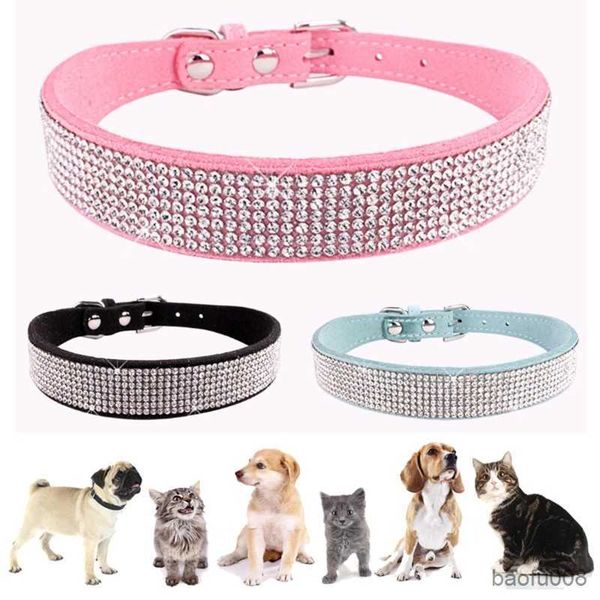dog collars bling dog cat collar soft material leather pet kitten diamond collar necklace small medium r230609
dog collars bling dog cat collar soft material leather pet kitten diamond collar necklace small medium r230609