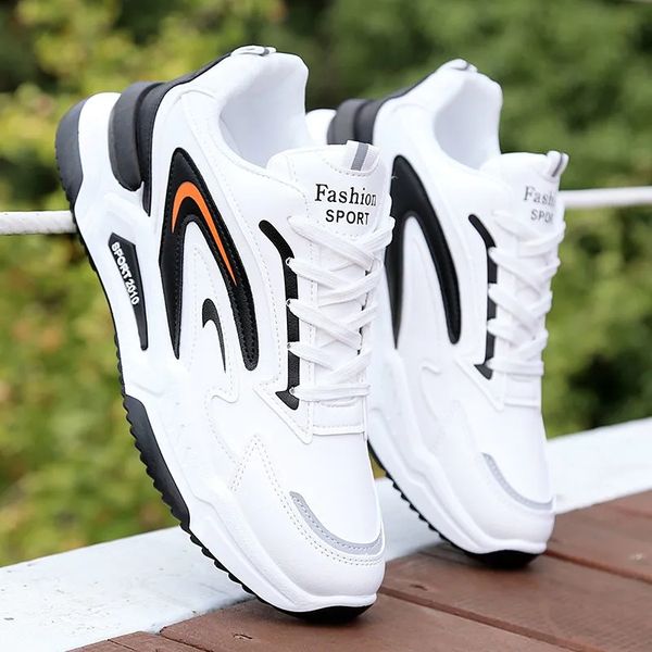 2023 autumn new men's leather sneakers fashionable and comfortable casual men's shoes outdoor non-slip running shoes, Black
2023 autumn new men's leather sneakers fashionable and comfortable casual men's shoes outdoor non-slip running shoes, Black