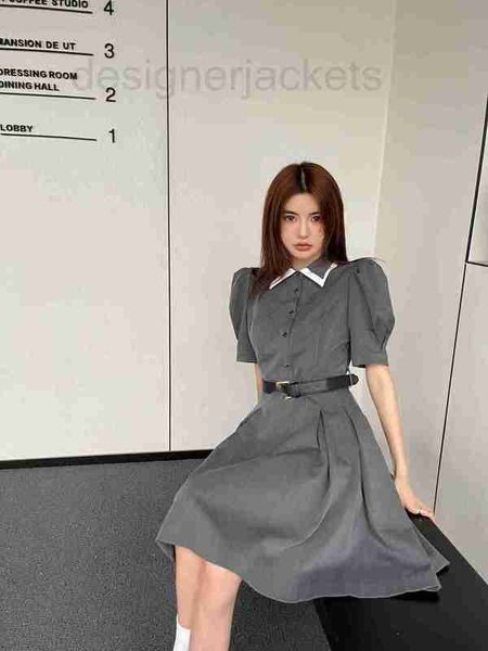 basic & casual dresses designer high end 23 summer new premium grey polo collar contrast bubble sleeve quality dress 5u2q, Black;gray
basic & casual dresses designer high end 23 summer new premium grey polo collar contrast bubble sleeve quality dress 5u2q, Black;gray