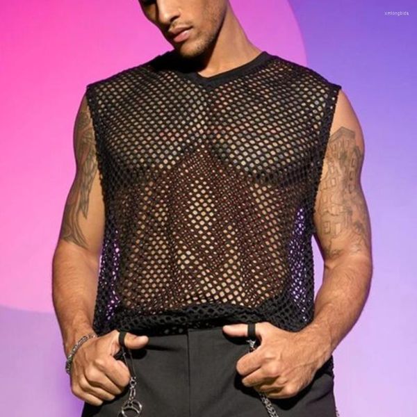 men' tank men' mesh fishnet vest gauze sleeveless tshirts breathable trend boys gym hombre streetwear male, White;black
men' tank men' mesh fishnet vest gauze sleeveless tshirts breathable trend boys gym hombre streetwear male, White;black