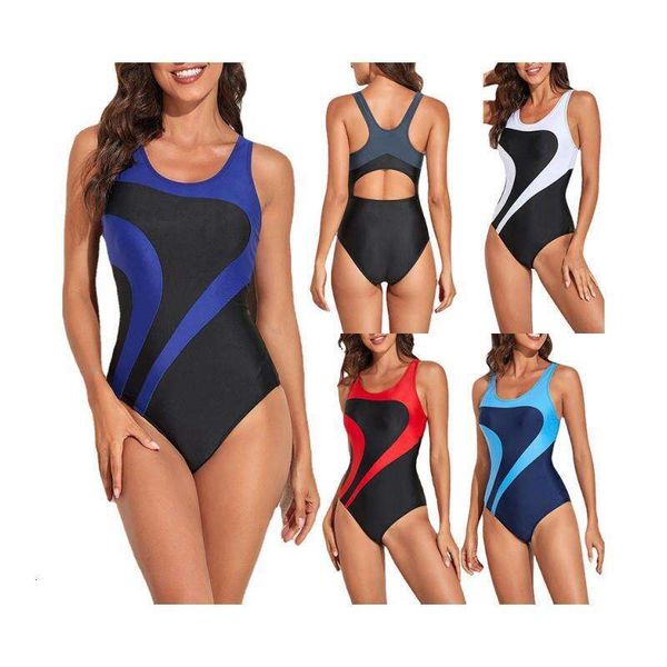 competitive swimsuit for women siamese triangle tight vest back design fashion colorblock wholesale, White;black
competitive swimsuit for women siamese triangle tight vest back design fashion colorblock wholesale, White;black