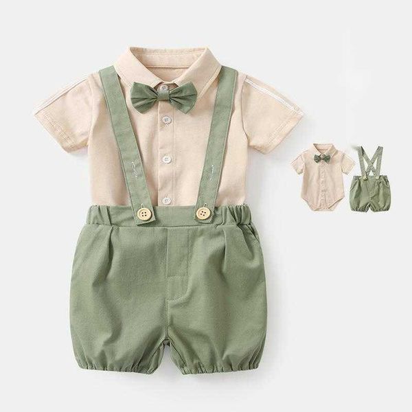 boys' summer clothes 2023 new cotton short sleeve set strap pants two piece korean edition children's dress batch, White
boys' summer clothes 2023 new cotton short sleeve set strap pants two piece korean edition children's dress batch, White