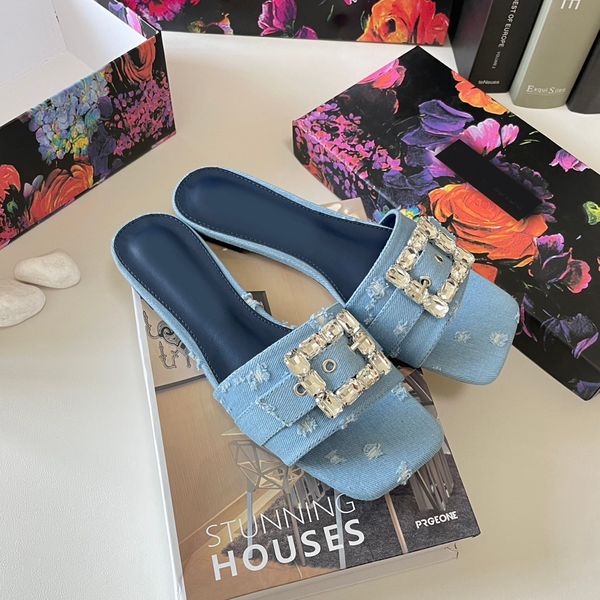flat slippers water drill shiny slippers denim buckle slippers fashion take a picture travel vacation sheepskin material, Black
flat slippers water drill shiny slippers denim buckle slippers fashion take a picture travel vacation sheepskin material, Black