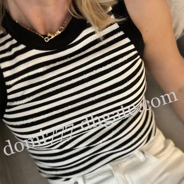 embroidered black logo fashion women's striped slim fitting vest sleeveless vest s m l
embroidered black logo fashion women's striped slim fitting vest sleeveless vest s m l
