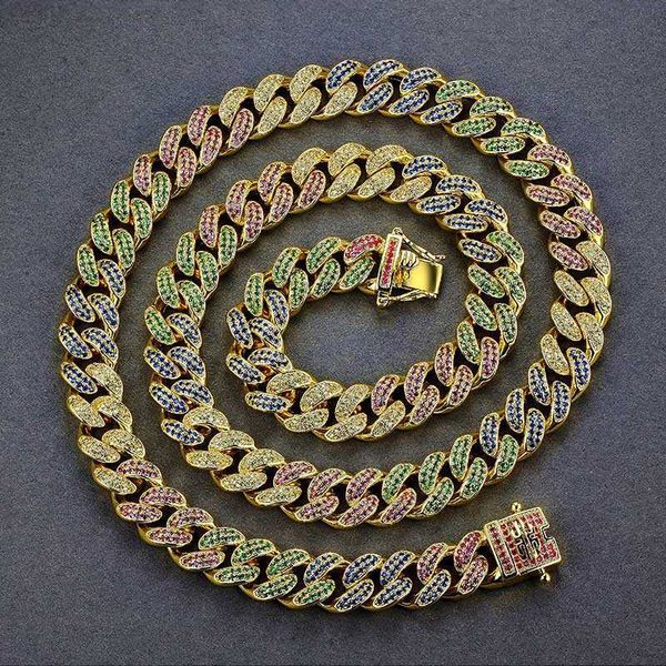 krkc wholesale hip hop jewelry 12mm 14k 18k gold plated iced out multi color 5a double row cz diamond cuban link chain necklace, Silver
krkc wholesale hip hop jewelry 12mm 14k 18k gold plated iced out multi color 5a double row cz diamond cuban link chain necklace, Silver